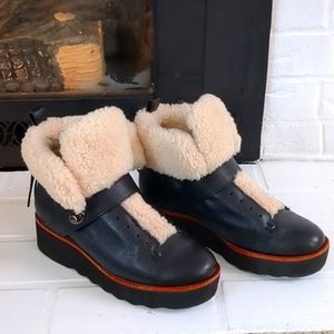 Coach Urban Hiker Shearling Boots